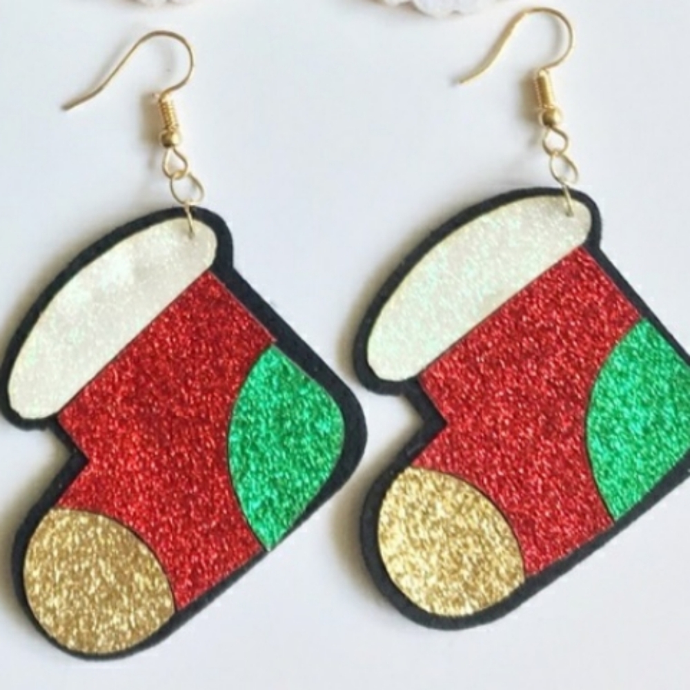 Stocking Christmas 🎄  Earrings